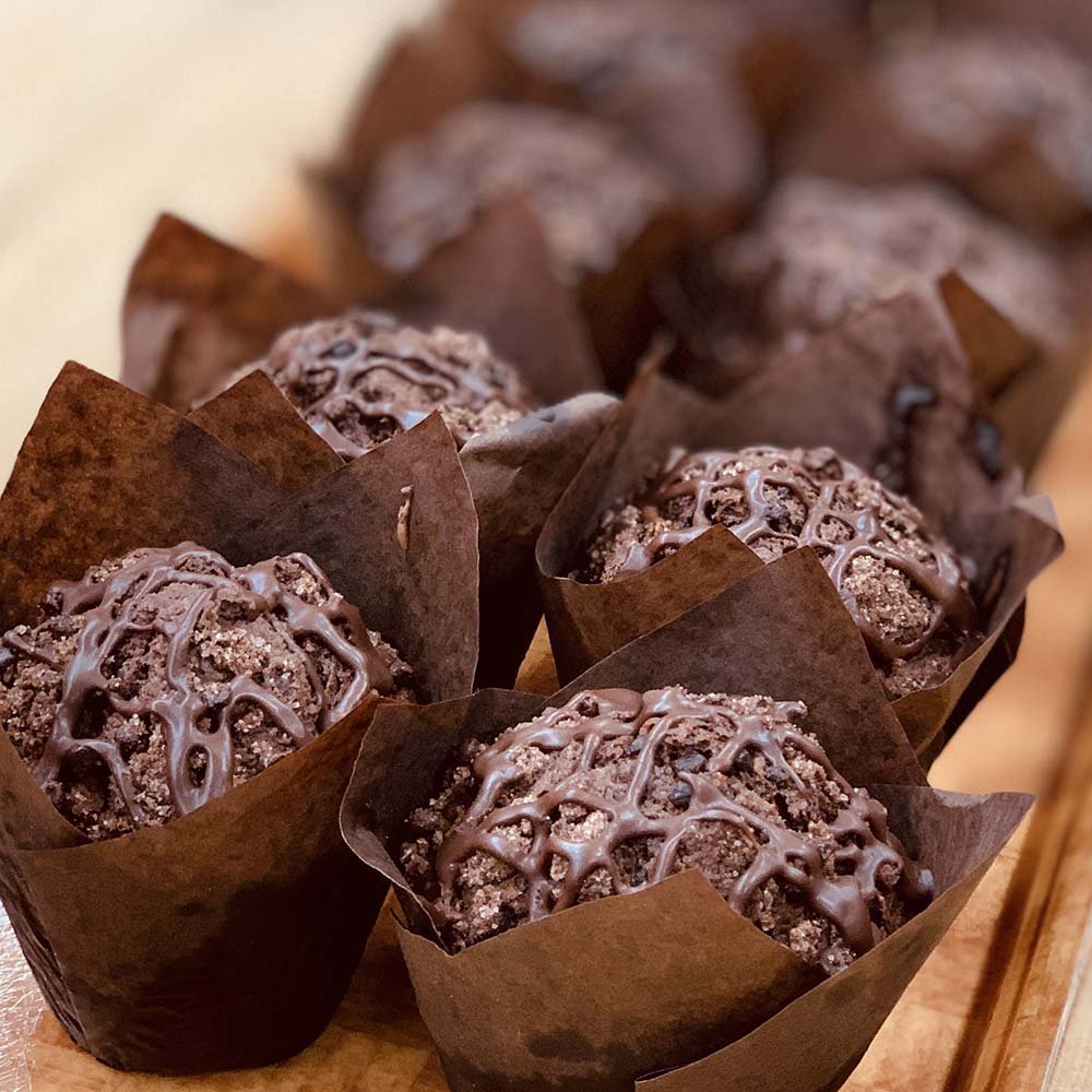 Chocolate Zucchini Muffins - Christies Bakery